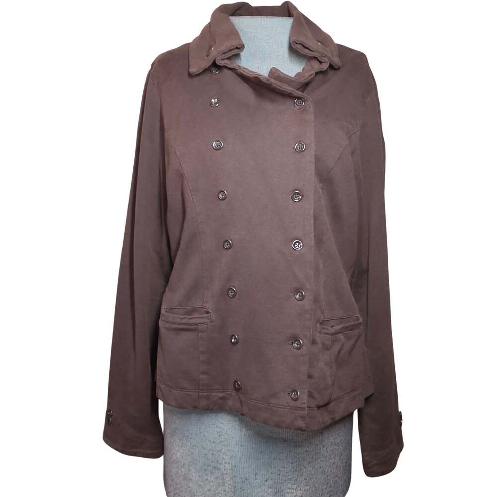 Cabi Brown Cotton Jacket Size Medium